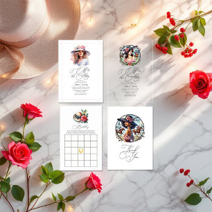 Derby-Inspired "Off to the Altar" Bridal Shower Invitation