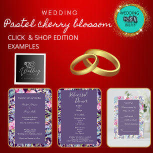 lavender watercolor wildflower greenery foliage enclosure card