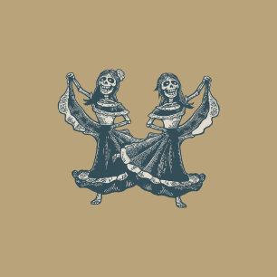 Calaveras (Lesbian) Wedding Invitation (Colour 4) Jigsaw Puzzle