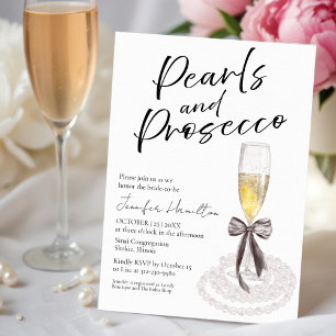 Pearls and Prosecco   Bridal Shower Backdrops Tapestry
