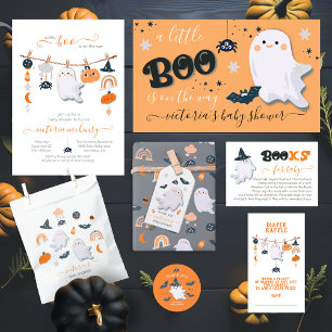 Halloween Little Boo Ghosts Wrapping Paper Sheets