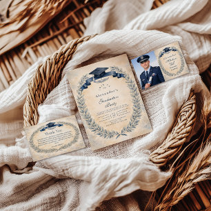 Military Air Force Graduation Theme RSVP Card