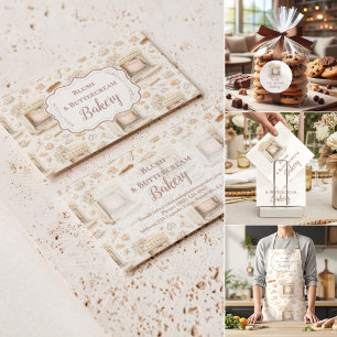 Luxury Vintage Patisserie Bakery Business Apron