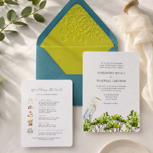 Destination Wedding Tropical Bird Save The Date