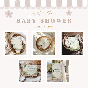 Dreamy Watercolor Balloon Diapper Raffle  Enclosure Card
