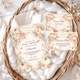 Blush Pumpkin Baby Shower Napkin