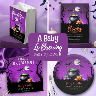 A Baby Is Brewing Halloween Baby Shower Favour Box