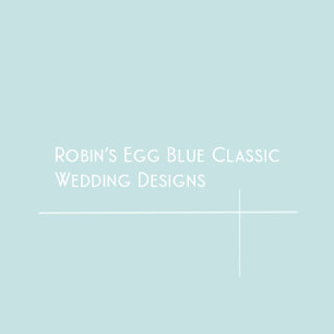 Robin's Egg Blue Classic Wedding Invitation