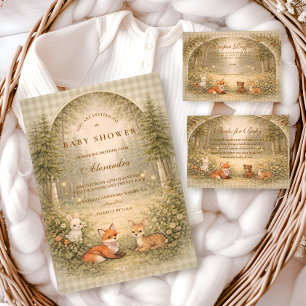 Enchanted Forest Baby Animals Baby Shower Napkin