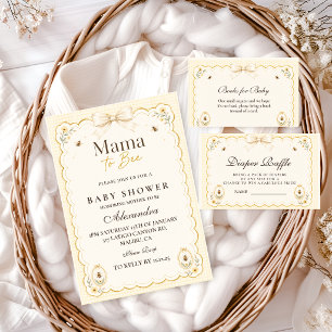 Coquette Mama To Bee Baby Shower Invitation