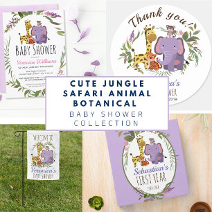 Gender Neutral Watercolor Floral Diaper Raffle Business Card