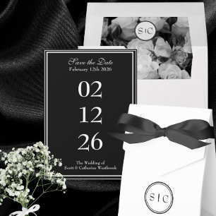 Monogram Custom Envelope Wedding Stationary