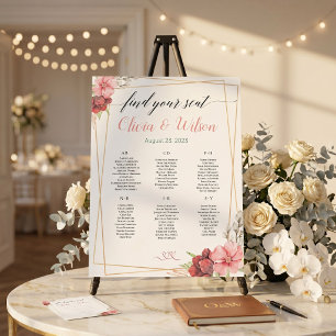 Whimsical Gold Flower Minimal White Invitation
