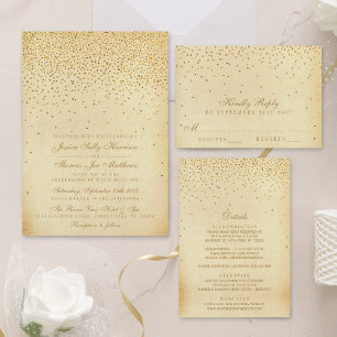 Elegant Vintage Glam Confetti Wedding Real