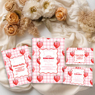 Berry Sweet Pink Diapper Raffle  Enclosure Card