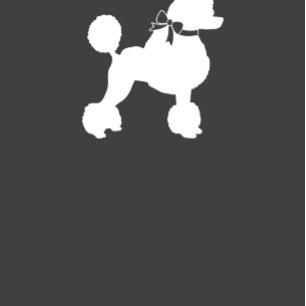 Poodle Dog Baby Shower Gender Neutral Grey Invitation