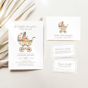 A Little Pumpkin Baby Shower Favour Stickers