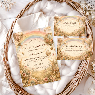 Elegant Rainbow Boho Baby Shower Napkin