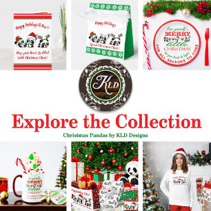 Personalised Christmas Pandas T-Shirt