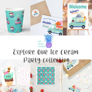 Ice Cream Truck Birthday Invitation