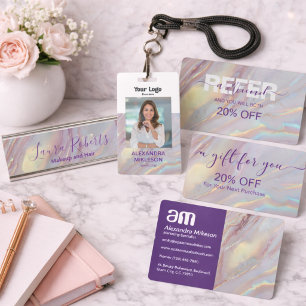 Pearl Marble Modern Professional Desk Name Plate