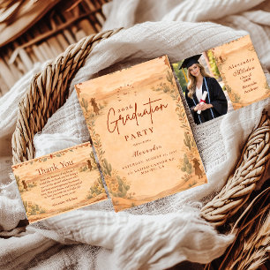 Desert Wildflower Western Graduation RSVP Card