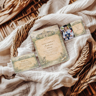 Classic Veterinary School Graduation RSVP Card