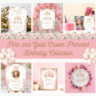 Cards and Gifts Royal Princess Birthday Party Poster