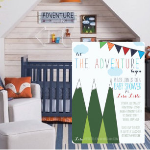 Book Request   Let the Adventure Begin Baby Shower Enclosure Card