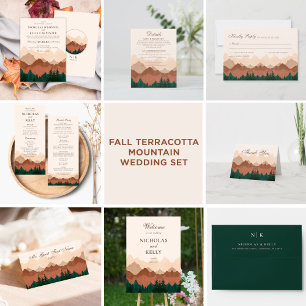 Fall Mountain Terracotta Return Address Label