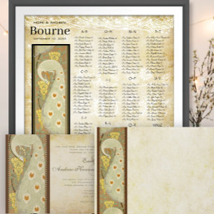 Photo on Back Art Nouveau Dragonfly Lily Pad All In One Invitation