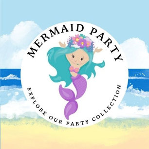 Mermaid Pink Purple Birthday Party Invitation