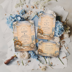 Destination Cruise Wedding RSVP Card