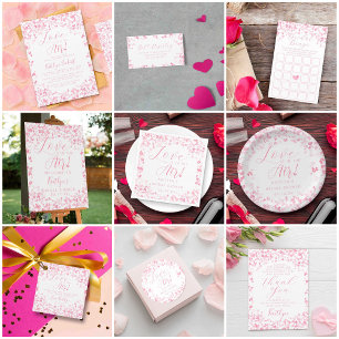 Valentine's Day Bridal Shower How Many Kisses Game Poster