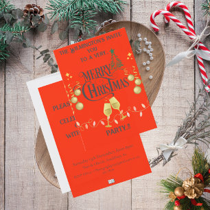 Very Merry Christmas Party Invitation