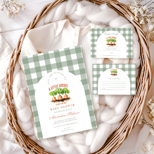 Little Sprout  Baby Shower Note for Baby Enclosure Card