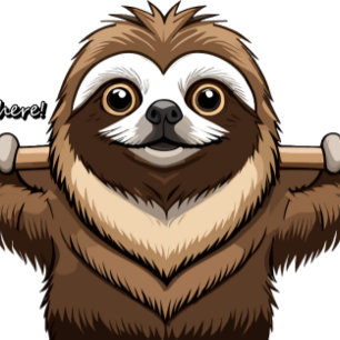 "Hang in There": Sloth's Encouraging Words  Case-Mate iPhone Case