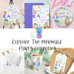 Mermaid Birthday Party Invitation