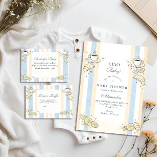 Italian Café Doodle Stripes Napkin