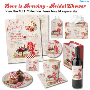Love Brewing Retro Vintage Bridal Shower Tea Party