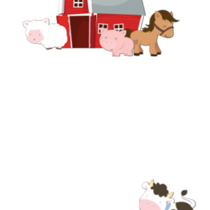 Baa-Oink-Moo Birthday Invitation