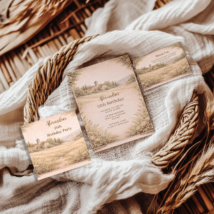 Elegant Botanical Garden Birthday Invitation