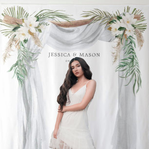 Bohemian Wreath Wedding Postponed Announcement