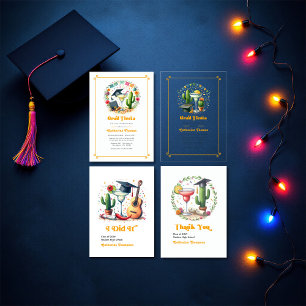 Graduation Fiesta Party Acrylic Invitations