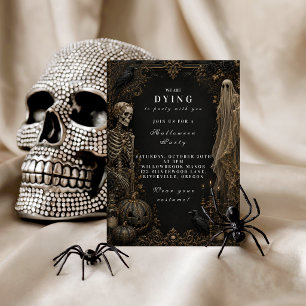Elegant Classic Halloween Party Invitation