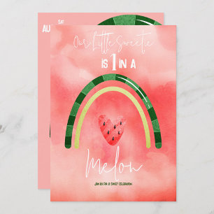 Melon Heart Watermelon Birthday Banner