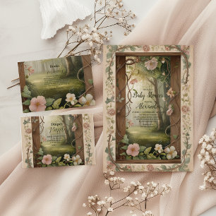 Boho Woodland Forest Baby Shower Napkin