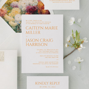 Minimalist Wedding Enclosure Card