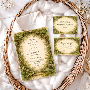 Forest Greenery Storybook Baby Shower Invitation