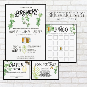Brewery Baby - Colour - Diaper Raffle Invite Inser